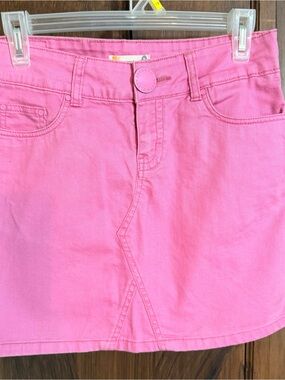 Girls' Pink Denim Mini Skirt - Brand:Upperclass size 28- 14/16 XL
